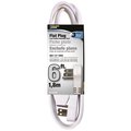 Powerzone Cord Ext Indr 3Out16/3X6Ft Wht OR930606